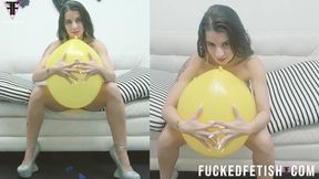 2cams+pop with Nails Balloons 8" Naked
