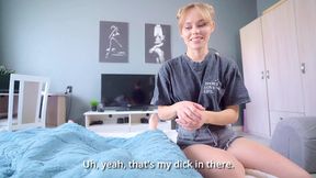 Stepister gave in to my cock&#x1F346;, let me fuck her pussy&#x1F32E;&#xFE0F; and spread sperm on her face - MariMoore
