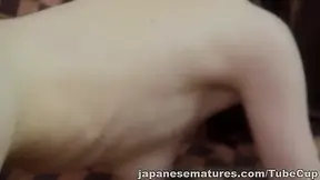 Japanese mama gets hot mature sex