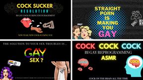 Gay Cock Lover Reprogramming Compilation - Mind Fuck Bisexual Encouragement - Bi Encouragement, Cock Sucking ASMR, Gay Encouragement AUDIO ONLY