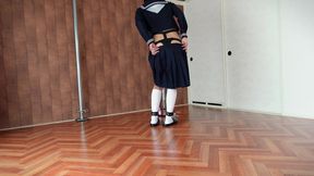 A Girl Being Punished in the Corner of the Room