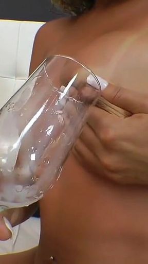 Lesbian Games with Ass Lick and Drink Milk From Sexy Tits