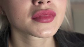 Khaleesi - Mouth Fetish - She Smacks Her Lips And Show Tongue - Part 1 - 4K