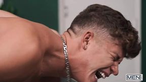 MEN - Joey Mills Gives Drake Von A Deep First-Time Fuck That Ends With Cum On His Chest And A Swordfight