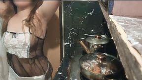 Pinay Homemade Kitchen Sex while Cooking