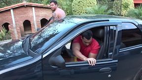 Gay outdoor blowjob and sex