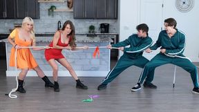 Horny Jessica Ryan and Justine Jakobs at curvy movie