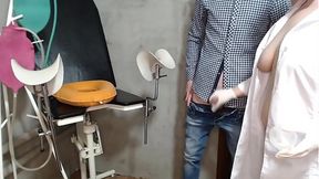 Experienced nurse pleasures self for sperm retrieval