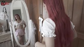 I feel like a real princess while I masturbate in my shabby bedroom!!