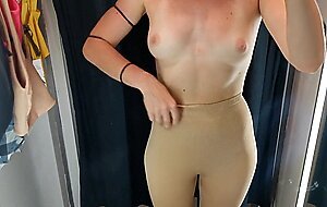 Russian Teen Babe in Fitting Room - POV Footage