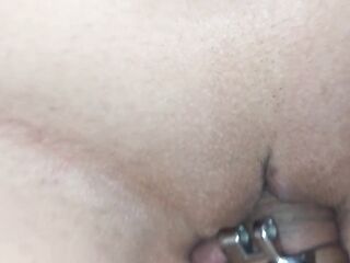 Chastity released for riding POV