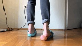 LITTLE COCK DILDO CRUSHED INSIDE SANDAL - MP4 HD