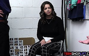 Two young officer virgins finally score with big tits teen thief Bella Luna
