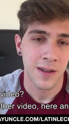 Shy Boy Arthur Joseph Takes His Roommate's Dick   Clip 1