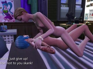 Sexy Lesbo Sex Between Rich Brat and Angsty Teen - sims 4 - CG animation