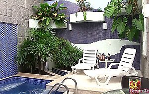 sultry tranny nicolly pantoja seduces a  man into railing her butt