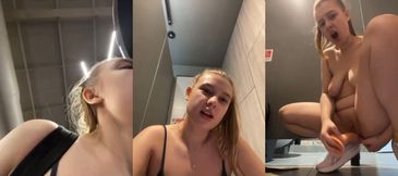 Intense squirting and passionate action in the gym locker room.