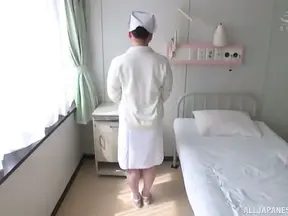 Seductive Japanese Nurse Rimming Hotly Before Balls Deep Fuck Festivities
