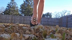 Step-Sisters Foliage Covered Feet [MP4 - 1080p]