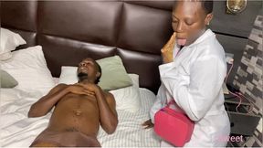 pervert family nurse fucks bbc patient during home service