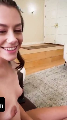 Freeuse Stepdaughter and Wife Team Up to Gift Stepdaddy X-Ray Glasses for Christmas   Clip 1