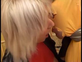 Horny blonde fucked hard in her wet pussy from her horny fucker
