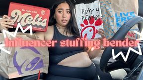 TIKTOK MUKBANGER STUFFS FOR VIEWS | Full Day of TikTok Fast Food Trends