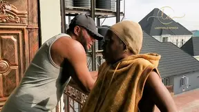Blacked stud massages me then cums all over