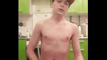 Skinny teen twink femboy rides a dildo, moans, jerks off his cock and ass on webcam and brings himself to orgasm