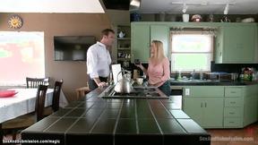 ”Stepdad fucking brunette in bdsm”