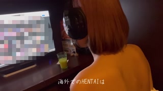 【字幕実況】ネカフェで声を押し殺して乳首イキ エロアニメ見ながらオナニーやばすぎ　素人 喘ぎ声 本気アクメ 変態 ドM パイパン 日本人 ギャル 地雷  Japanese Amateur