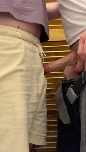 Sneaking Into a Toilet for an Orgasm in a Busy Restaurant and Almost Caught   Clip 1