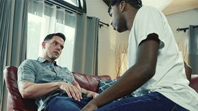Sensitive Ebony Hunk Dominated By Online Hookup