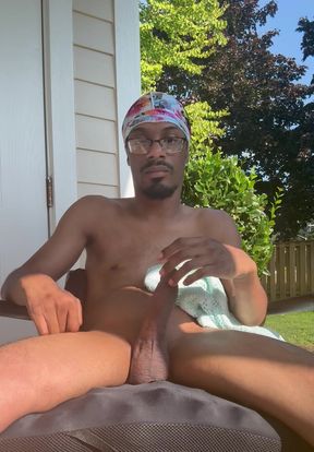 Hope that my neighbors catch me masturbating outside