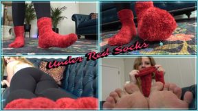 Unaware Giantess Socks and Foot Worship with Jacquelyn Velvets 1080 mp4