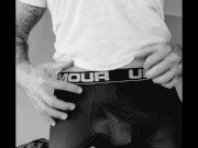 Tattooed biker POV