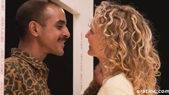 Blonde German Babe Plays Sexy Tinder Game in Real Life with Doggystyle Action