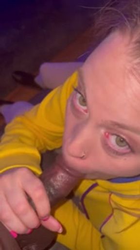 Blondes love to suck on BBC