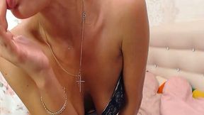 Curvy Blonde Engaged To A Slinky Performance Live
