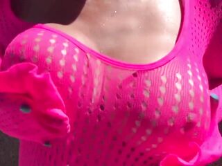 European Lustful Stepmom Artemisia Love Hot bazookas fetish sesh outside