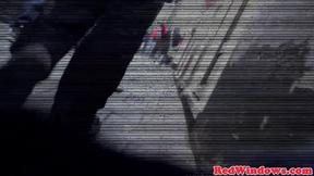 ”Dutch Hooker In Lingerie Sucks Prick & Gets Jizzed”