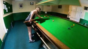 Kinky Couple Curvy Big Ass MILF Risky Sex in the Members Only Snooker Club POV