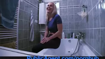 PublicPorn Fit Young Babe needs a plumber