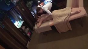 Spicy JAV teen gets a titillating, titty-fueled rubdown