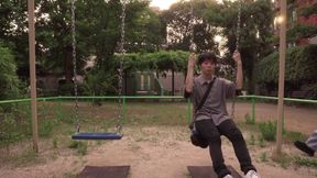 Big-titted Riho rides hard with G-cup bounce, moaning through climax