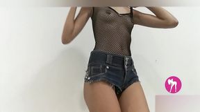 cute latina girl dance live in webcam show compilation dancing