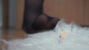 Giantess Plays Hide and Seek with Shrunken Colleagues