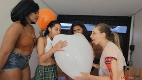 3 BEAUTIFUL GIRLS AND 1 BBW POPPING BALLOONS - WITH VERONICA LINS - CLIP 5 FULL HD - KC 2025!!!