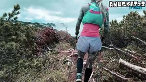 Hiking Mountain Passionate Fuck and Cumshot