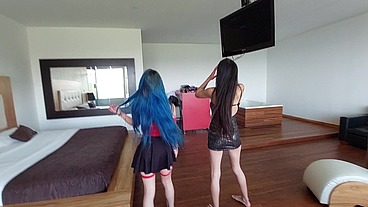 hice un trio con dos mejores amigas